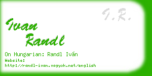 ivan randl business card